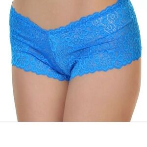 4 Angelina Lady's Lingerie Size m White Mesh Lace Polyester SpandexPanties